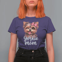 Yorkshire Terrier Dog Mom T Shirt For Women Cute Yorkie Puppy Gift