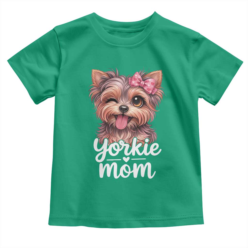 Yorkshire Terrier Dog Mom Toddler T Shirt Cute Yorkie Puppy Gift