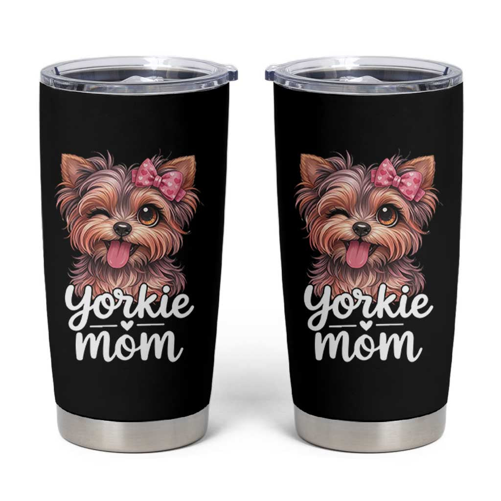 Yorkshire Terrier Dog Mom Tumbler Cup Cute Yorkie Puppy Gift