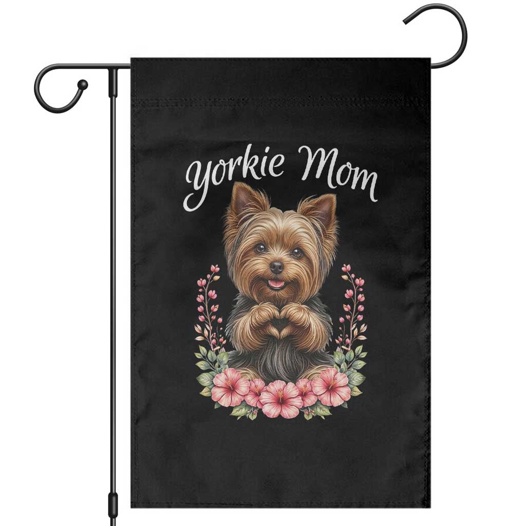 Cute Yorkie Mama Garden Flag Yorkshire Terrier Dog Lover