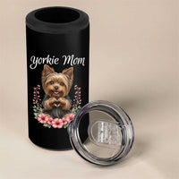 Cute Yorkie Mama 4 in 1 Can Cooler Tumbler Yorkshire Terrier Dog Lover