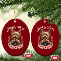 Cute Yorkie Mama Ceramic Ornament Yorkshire Terrier Dog Lover