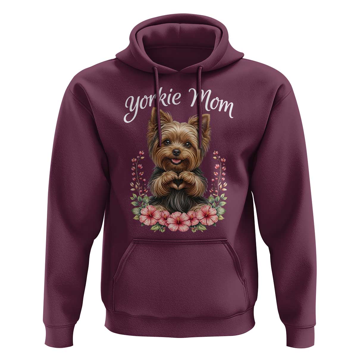 Cute Yorkie Mama Hoodie Yorkshire Terrier Dog Lover