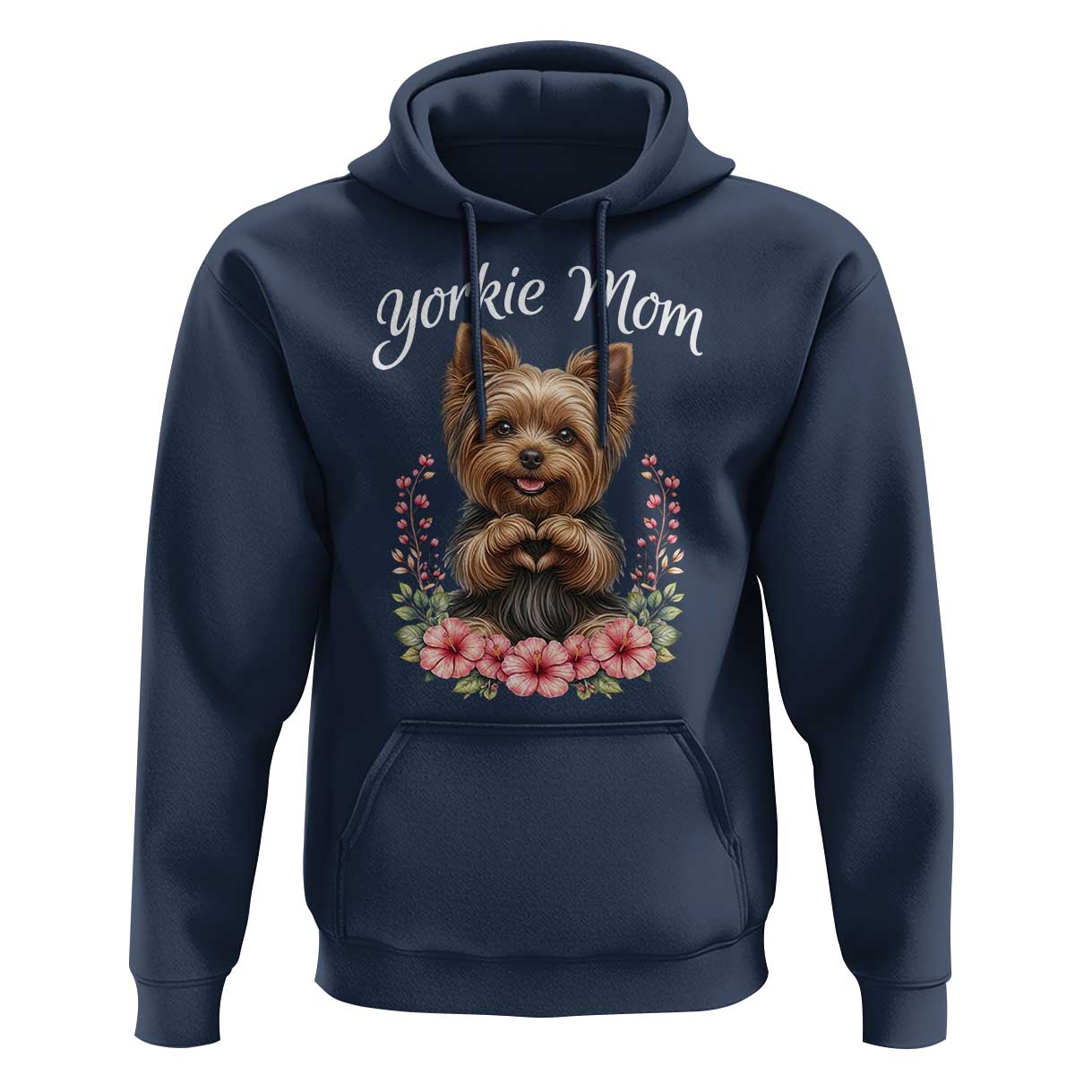 Cute Yorkie Mama Hoodie Yorkshire Terrier Dog Lover