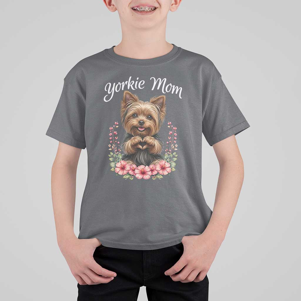Cute Yorkie Mama T Shirt For Kid Yorkshire Terrier Dog Lover