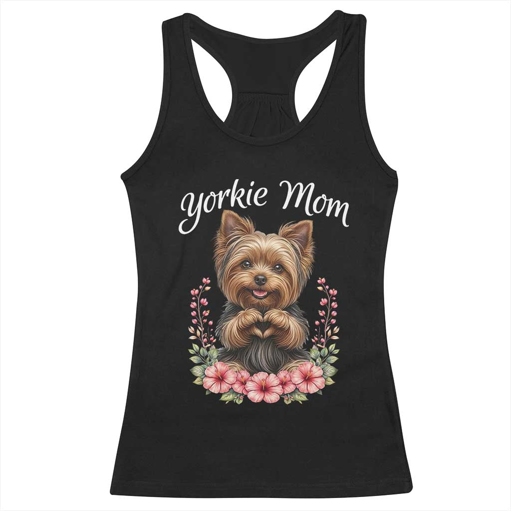 Cute Yorkie Mama Racerback Tank Top Yorkshire Terrier Dog Lover