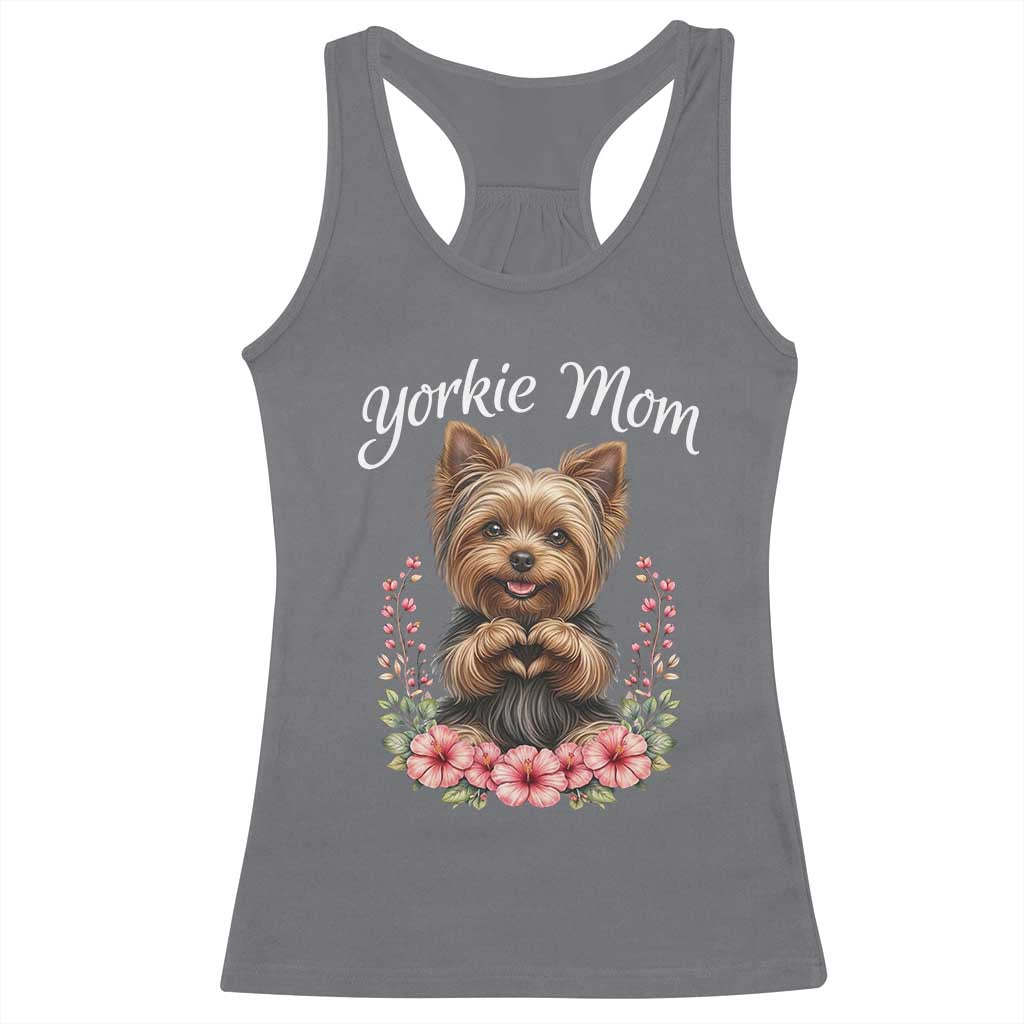Cute Yorkie Mama Racerback Tank Top Yorkshire Terrier Dog Lover