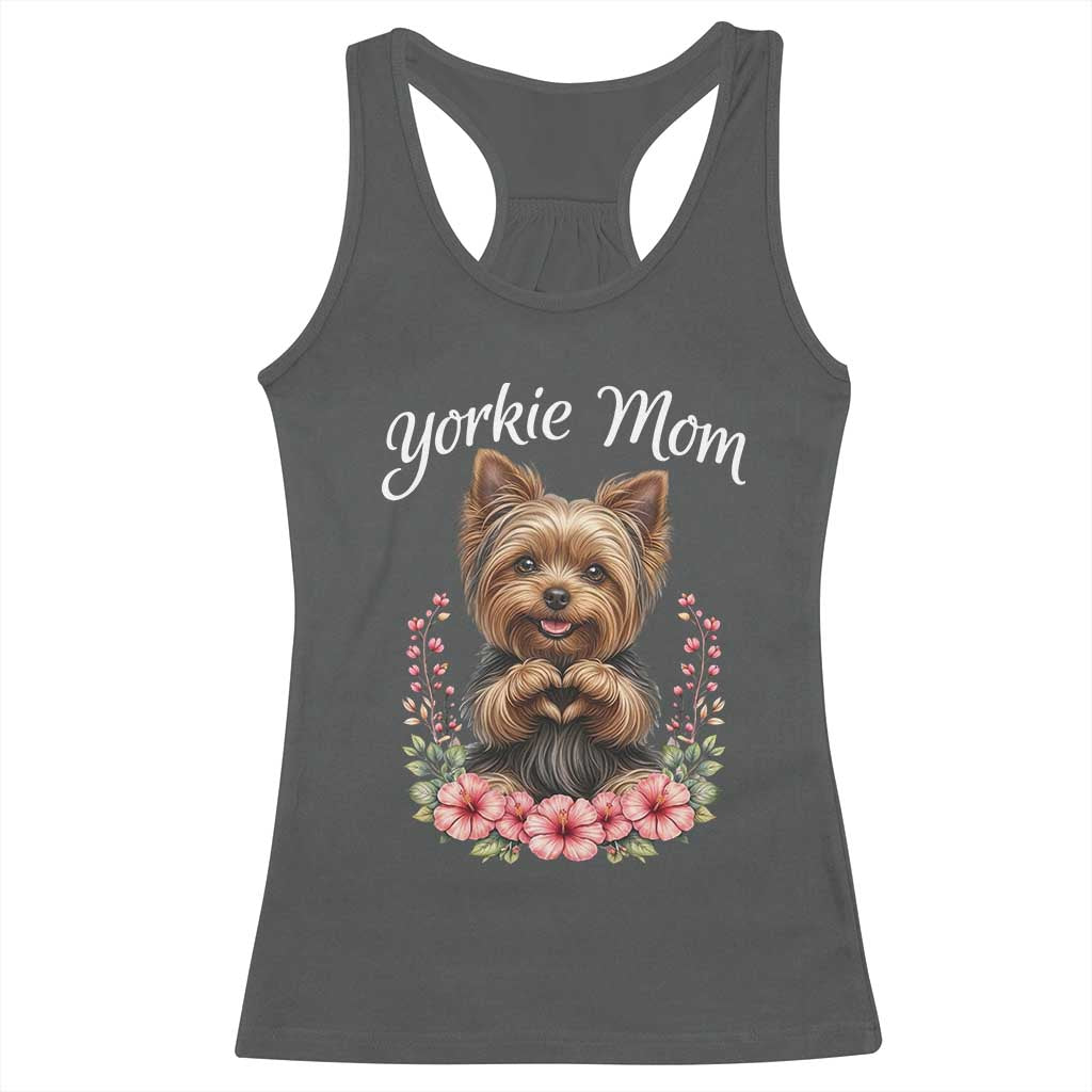 Cute Yorkie Mama Racerback Tank Top Yorkshire Terrier Dog Lover