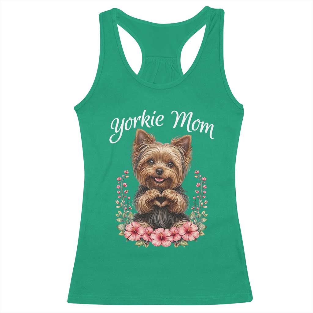 Cute Yorkie Mama Racerback Tank Top Yorkshire Terrier Dog Lover
