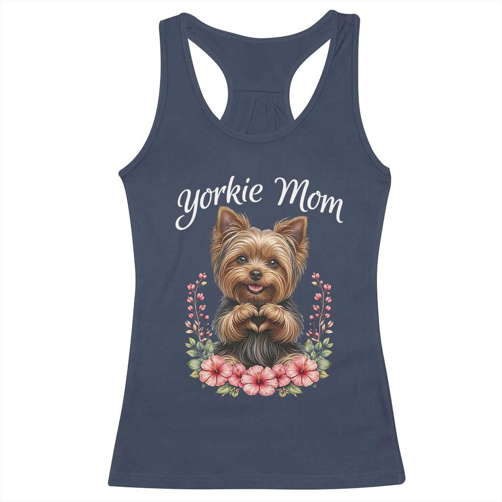 Cute Yorkie Mama Racerback Tank Top Yorkshire Terrier Dog Lover