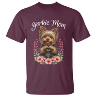 Cute Yorkie Mama T Shirt Yorkshire Terrier Dog Lover