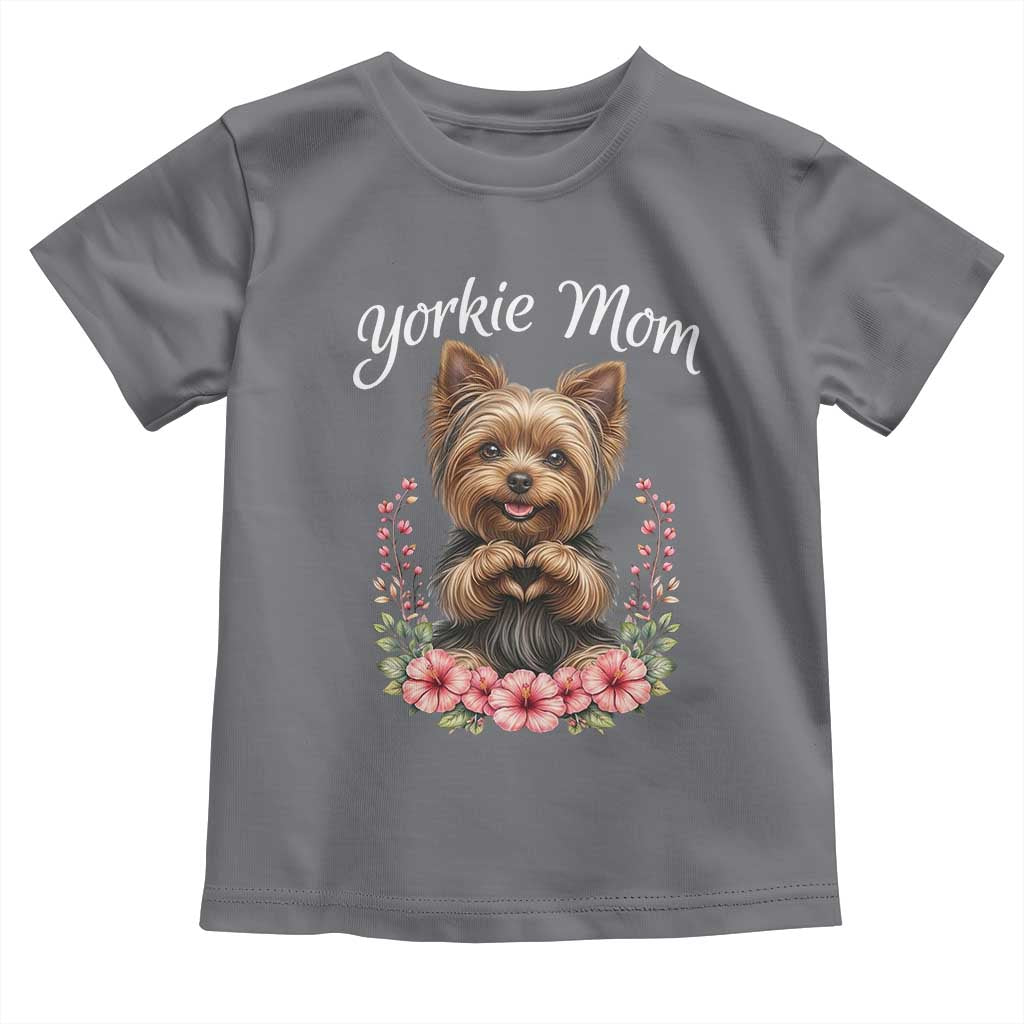 Cute Yorkie Mama Toddler T Shirt Yorkshire Terrier Dog Lover