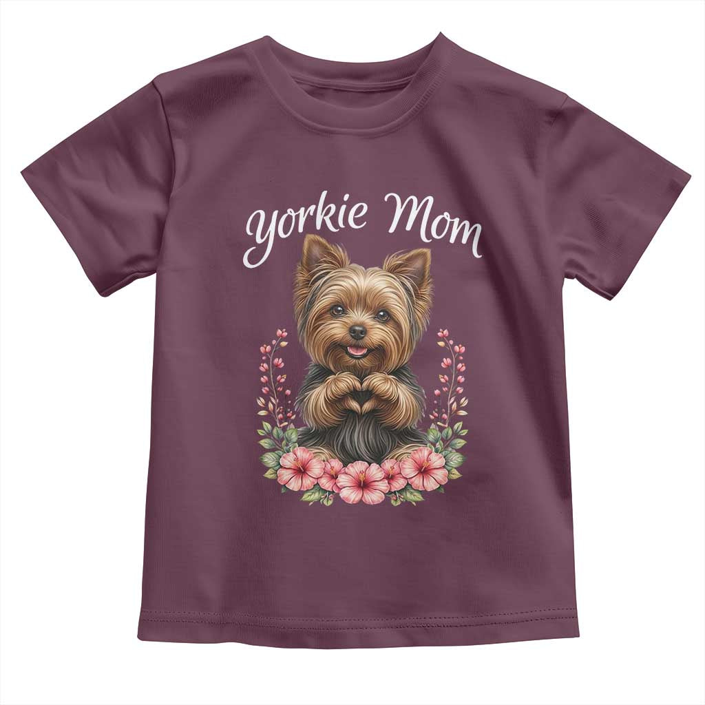 Cute Yorkie Mama Toddler T Shirt Yorkshire Terrier Dog Lover