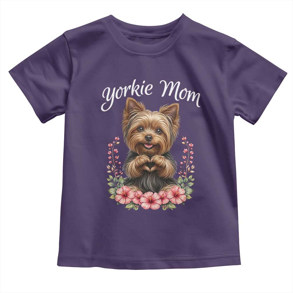 Cute Yorkie Mama Toddler T Shirt Yorkshire Terrier Dog Lover