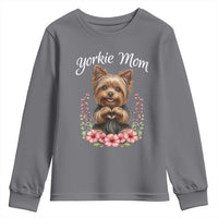 Cute Yorkie Mama Youth Sweatshirt Yorkshire Terrier Dog Lover