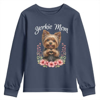 Cute Yorkie Mama Youth Sweatshirt Yorkshire Terrier Dog Lover