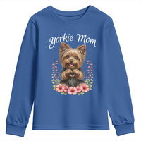 Cute Yorkie Mama Youth Sweatshirt Yorkshire Terrier Dog Lover