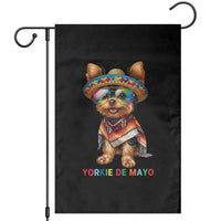 Yorkie De Mayo Garden Flag Cinco De Mayo Dog Lover