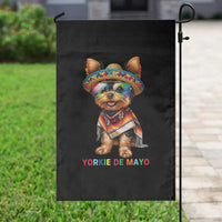 Yorkie De Mayo Garden Flag Cinco De Mayo Dog Lover