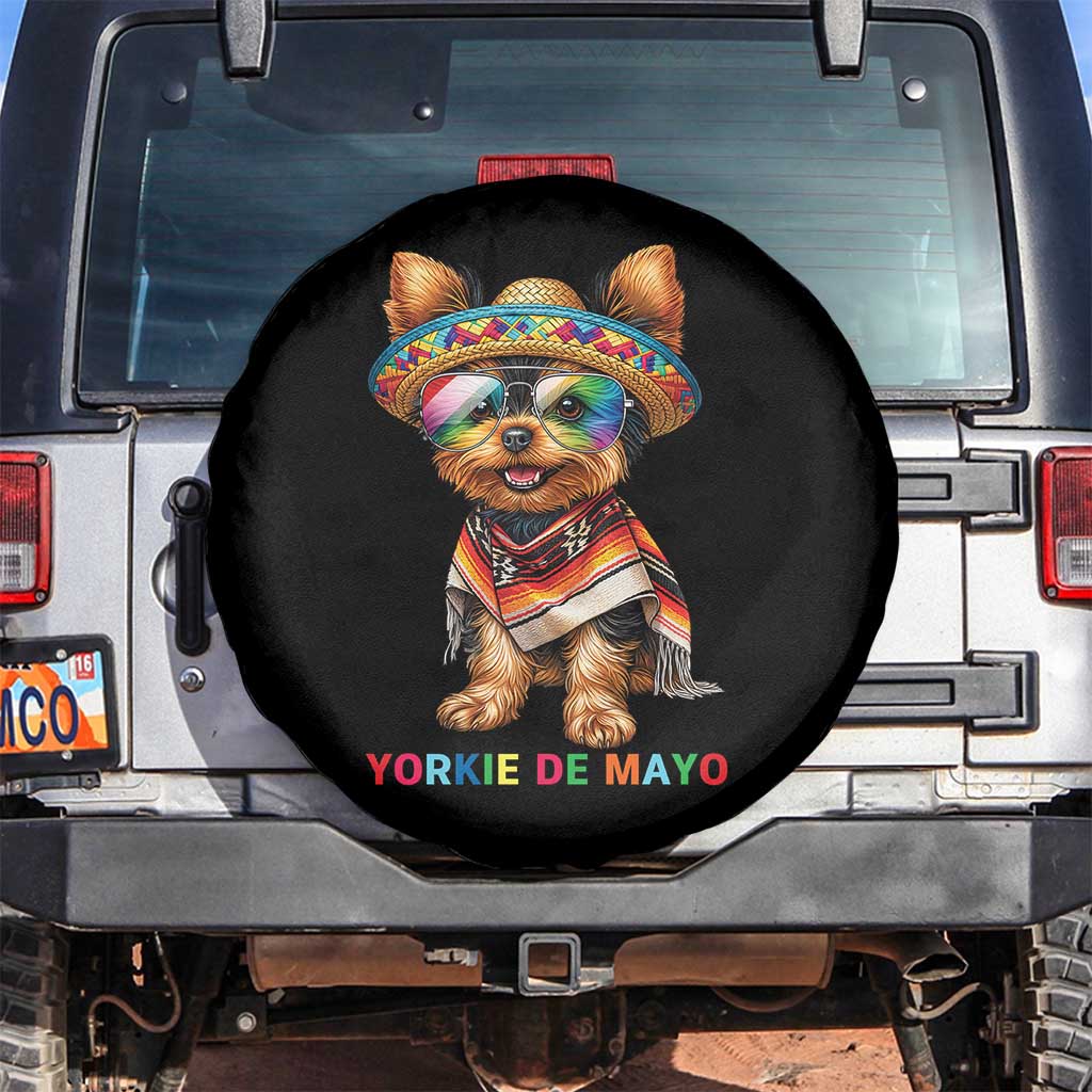 Yorkie De Mayo Spare Tire Cover Cinco De Mayo Dog Lover