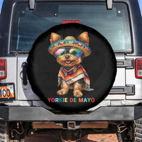 Yorkie De Mayo Spare Tire Cover Cinco De Mayo Dog Lover