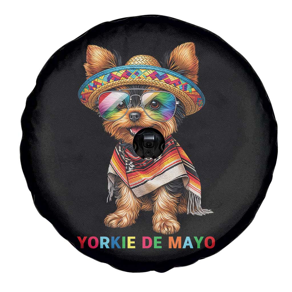 Yorkie De Mayo Spare Tire Cover Cinco De Mayo Dog Lover