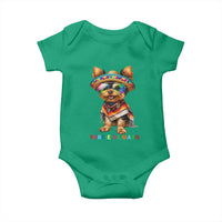 Yorkie De Mayo Baby Onesie Cinco De Mayo Dog Lover