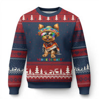 Yorkie De Mayo Ugly Christmas Sweater Cinco De Mayo Dog Lover