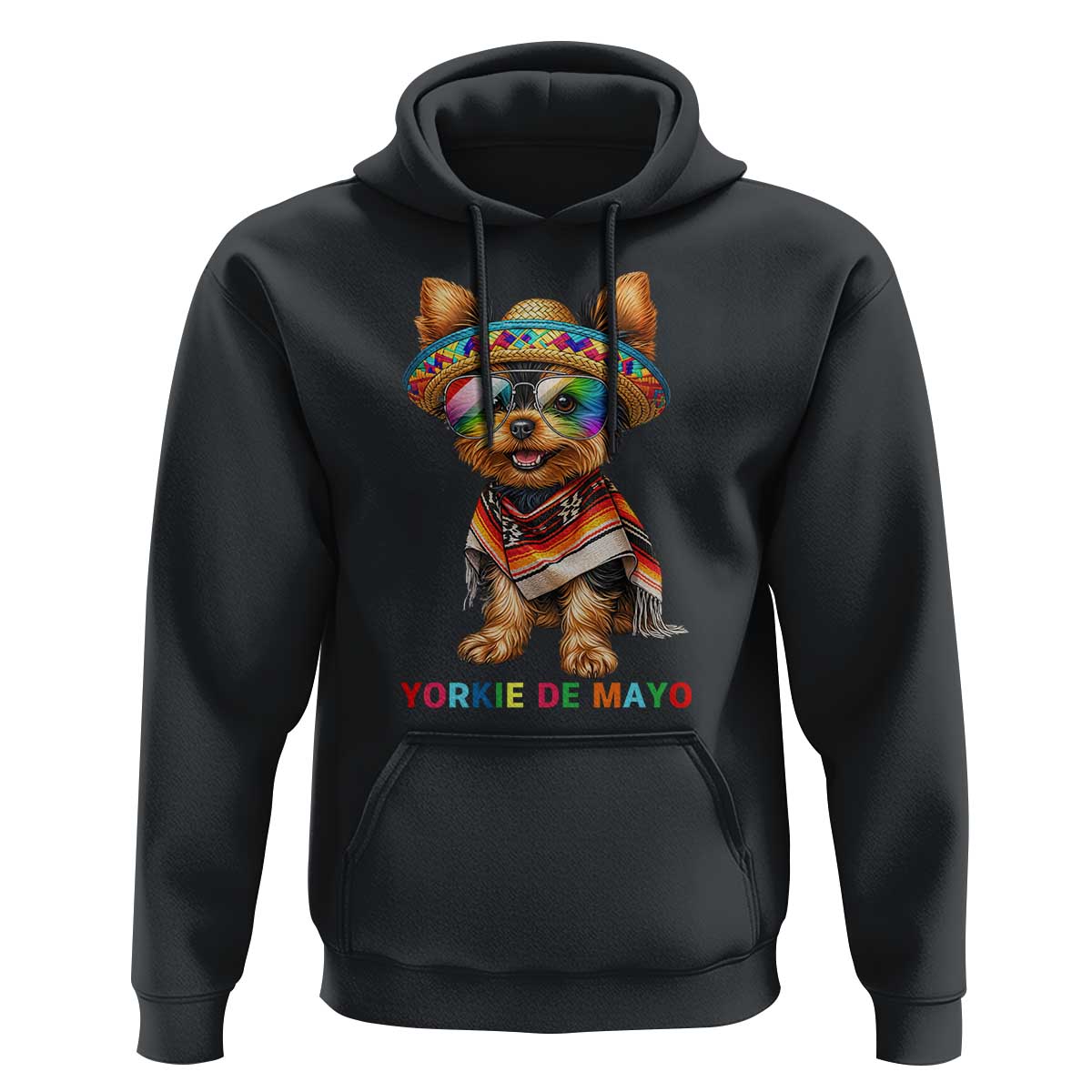Yorkie De Mayo Hoodie Cinco De Mayo Dog Lover