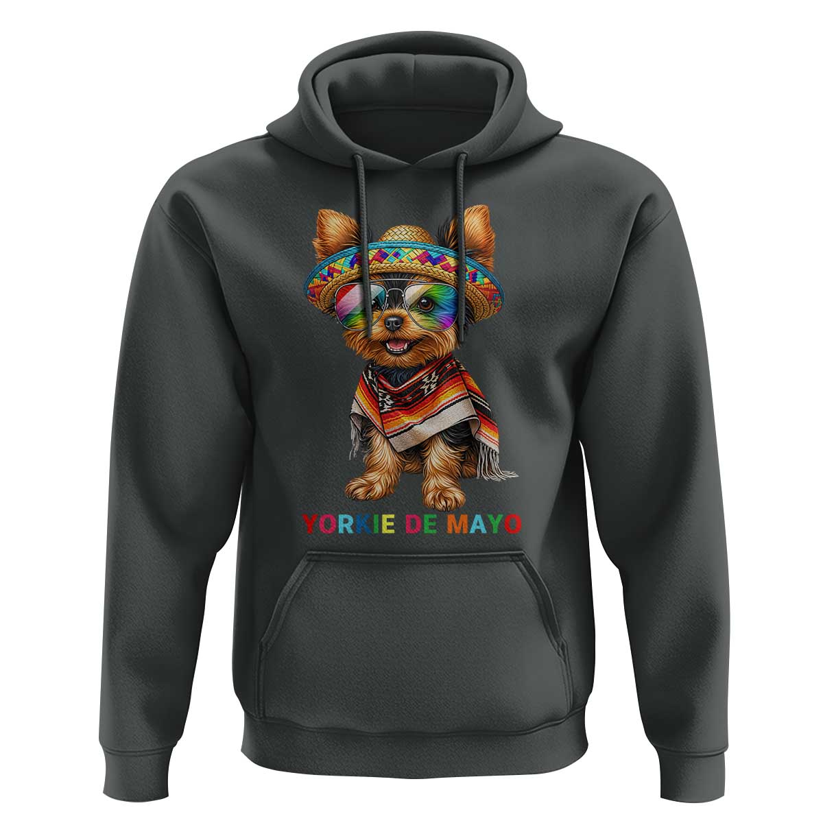 Yorkie De Mayo Hoodie Cinco De Mayo Dog Lover