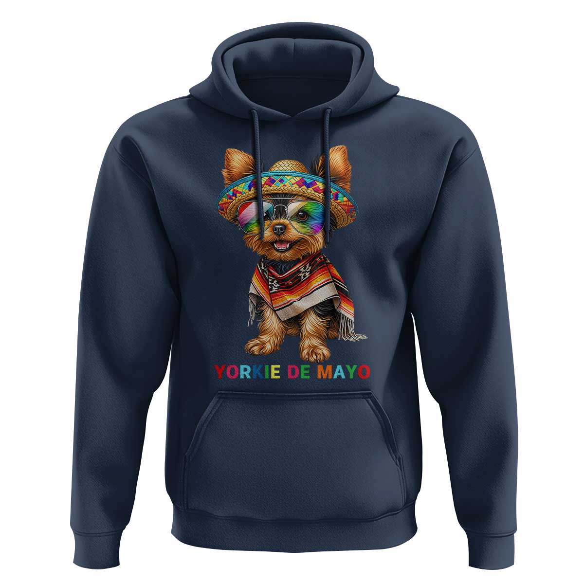 Yorkie De Mayo Hoodie Cinco De Mayo Dog Lover