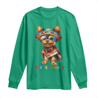 Yorkie De Mayo Long Sleeve Shirt Cinco De Mayo Dog Lover