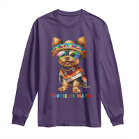 Yorkie De Mayo Long Sleeve Shirt Cinco De Mayo Dog Lover