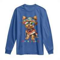 Yorkie De Mayo Long Sleeve Shirt Cinco De Mayo Dog Lover