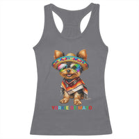 Yorkie De Mayo Racerback Tank Top Cinco De Mayo Dog Lover