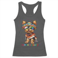 Yorkie De Mayo Racerback Tank Top Cinco De Mayo Dog Lover