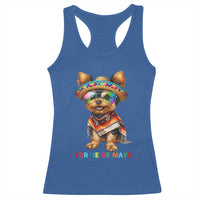 Yorkie De Mayo Racerback Tank Top Cinco De Mayo Dog Lover
