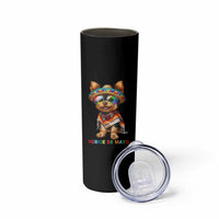 Yorkie De Mayo Skinny Tumbler Cinco De Mayo Dog Lover