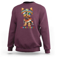 Yorkie De Mayo Sweatshirt Cinco De Mayo Dog Lover