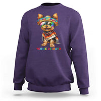Yorkie De Mayo Sweatshirt Cinco De Mayo Dog Lover