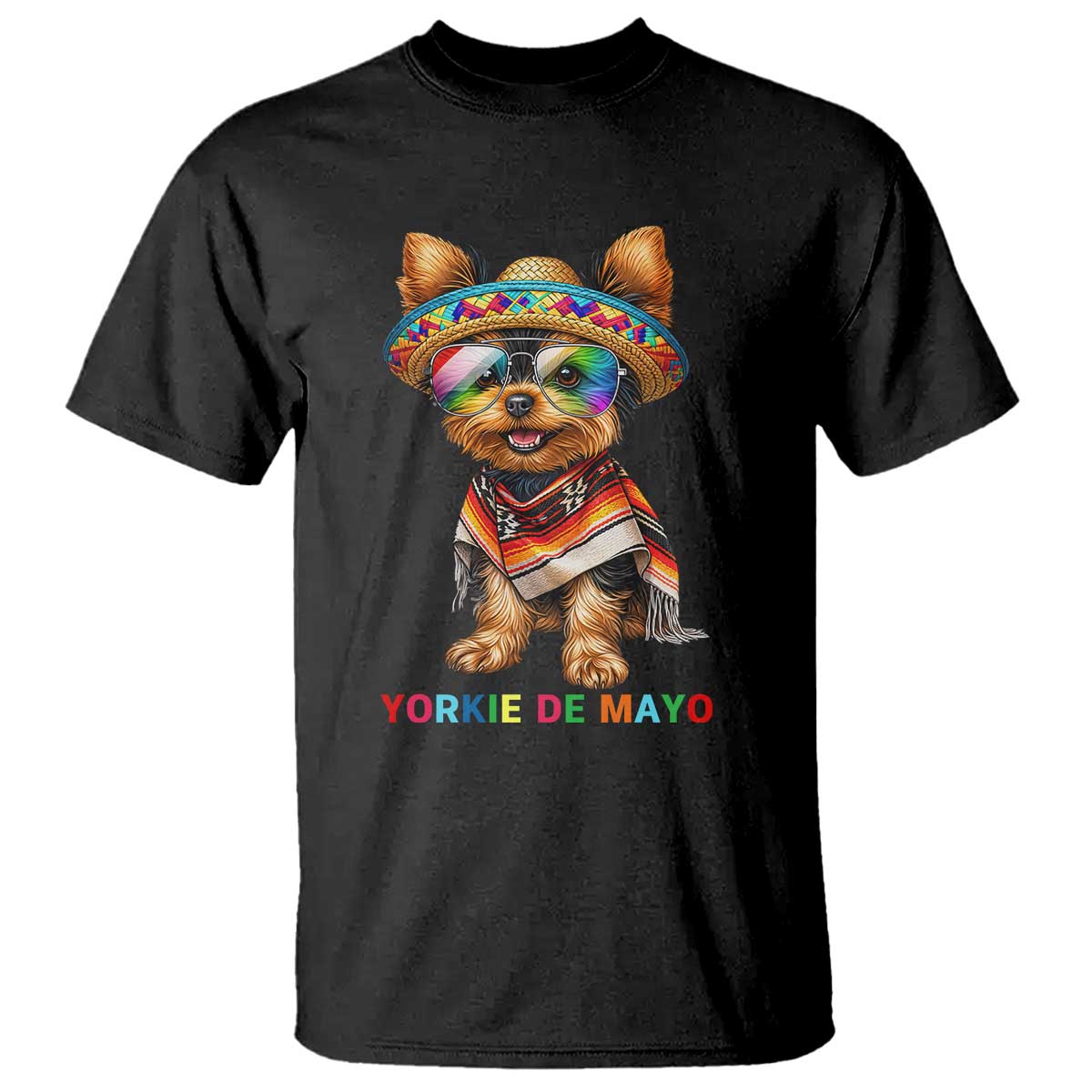 Yorkie De Mayo T Shirt Cinco De Mayo Dog Lover