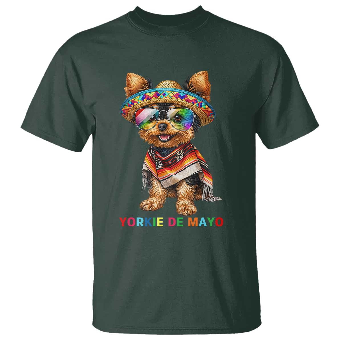 Yorkie De Mayo T Shirt Cinco De Mayo Dog Lover