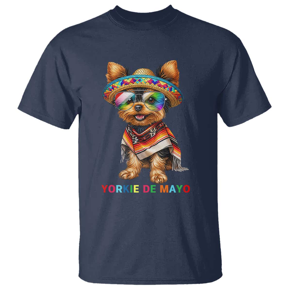 Yorkie De Mayo T Shirt Cinco De Mayo Dog Lover