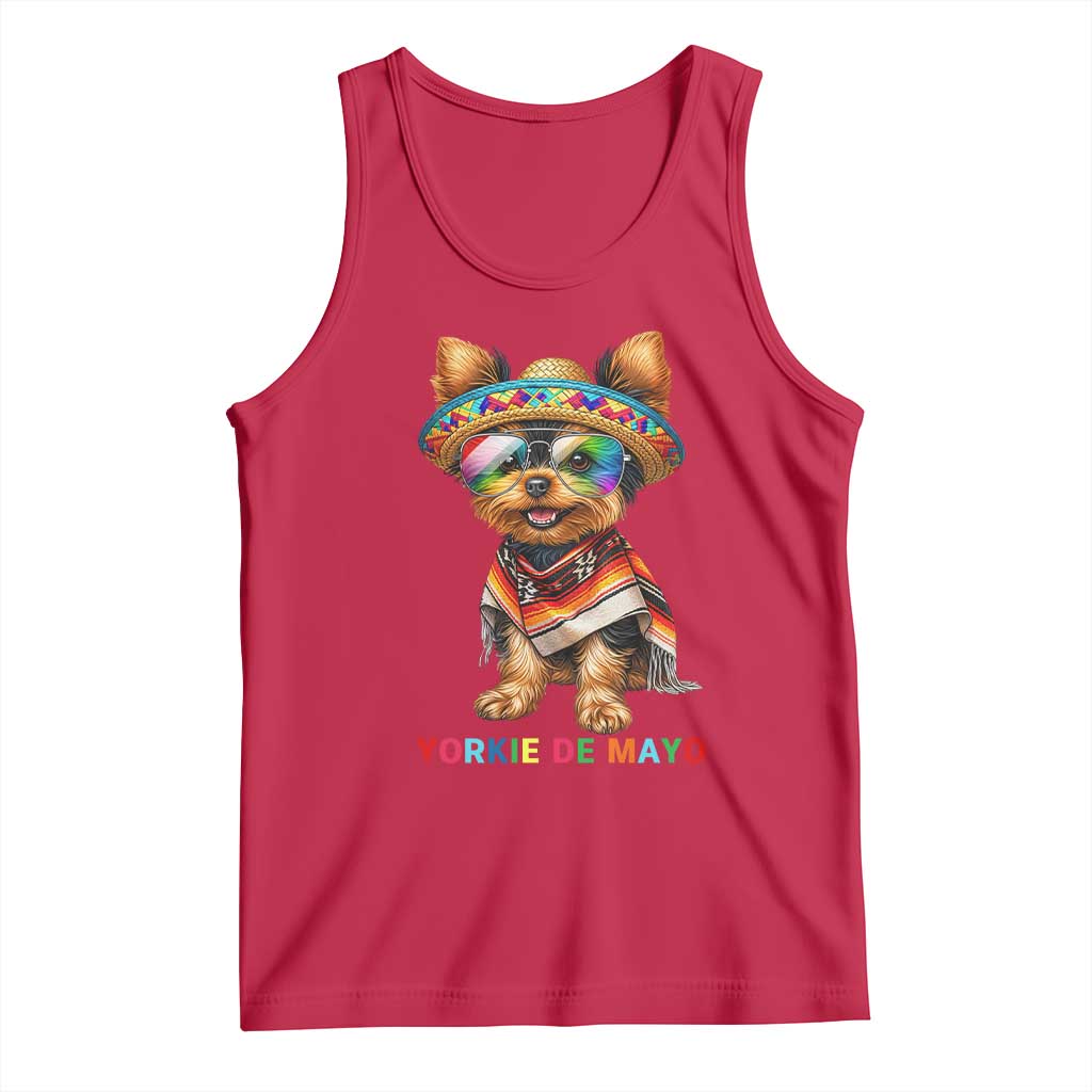 Yorkie De Mayo Tank Top Cinco De Mayo Dog Lover