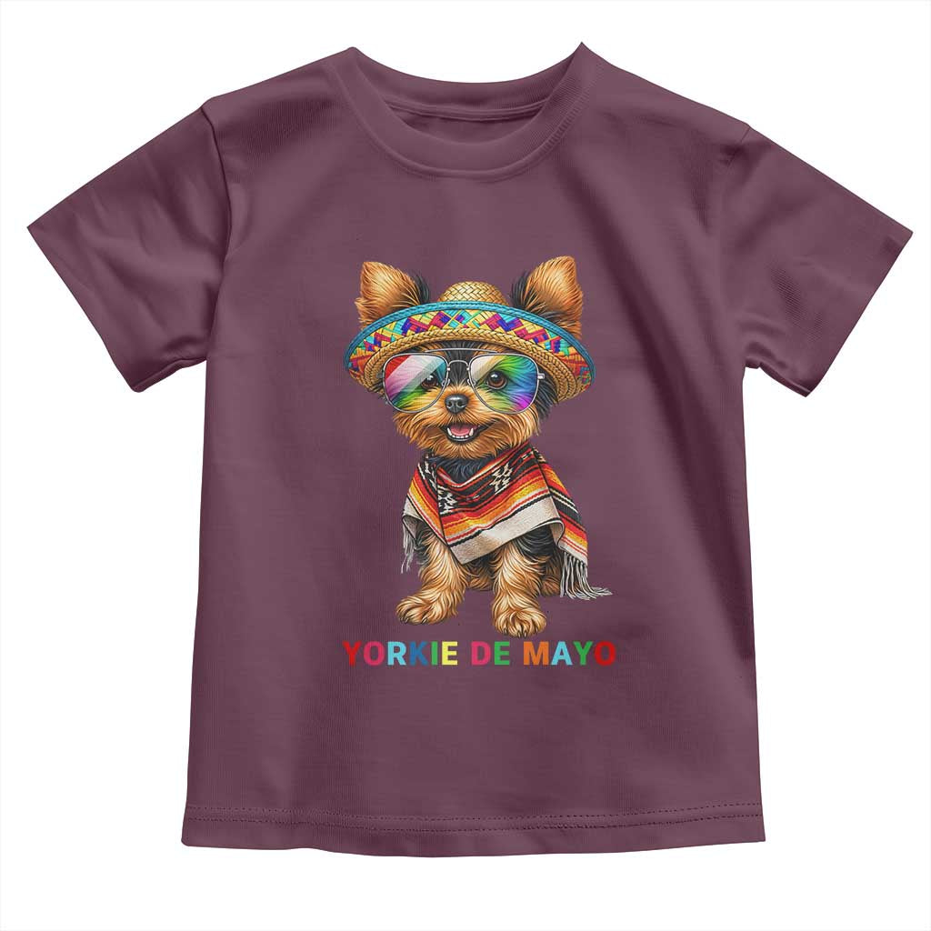 Yorkie De Mayo Toddler T Shirt Cinco De Mayo Dog Lover