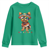 Yorkie De Mayo Youth Sweatshirt Cinco De Mayo Dog Lover