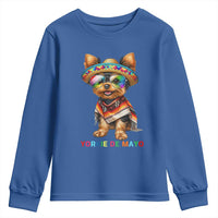 Yorkie De Mayo Youth Sweatshirt Cinco De Mayo Dog Lover