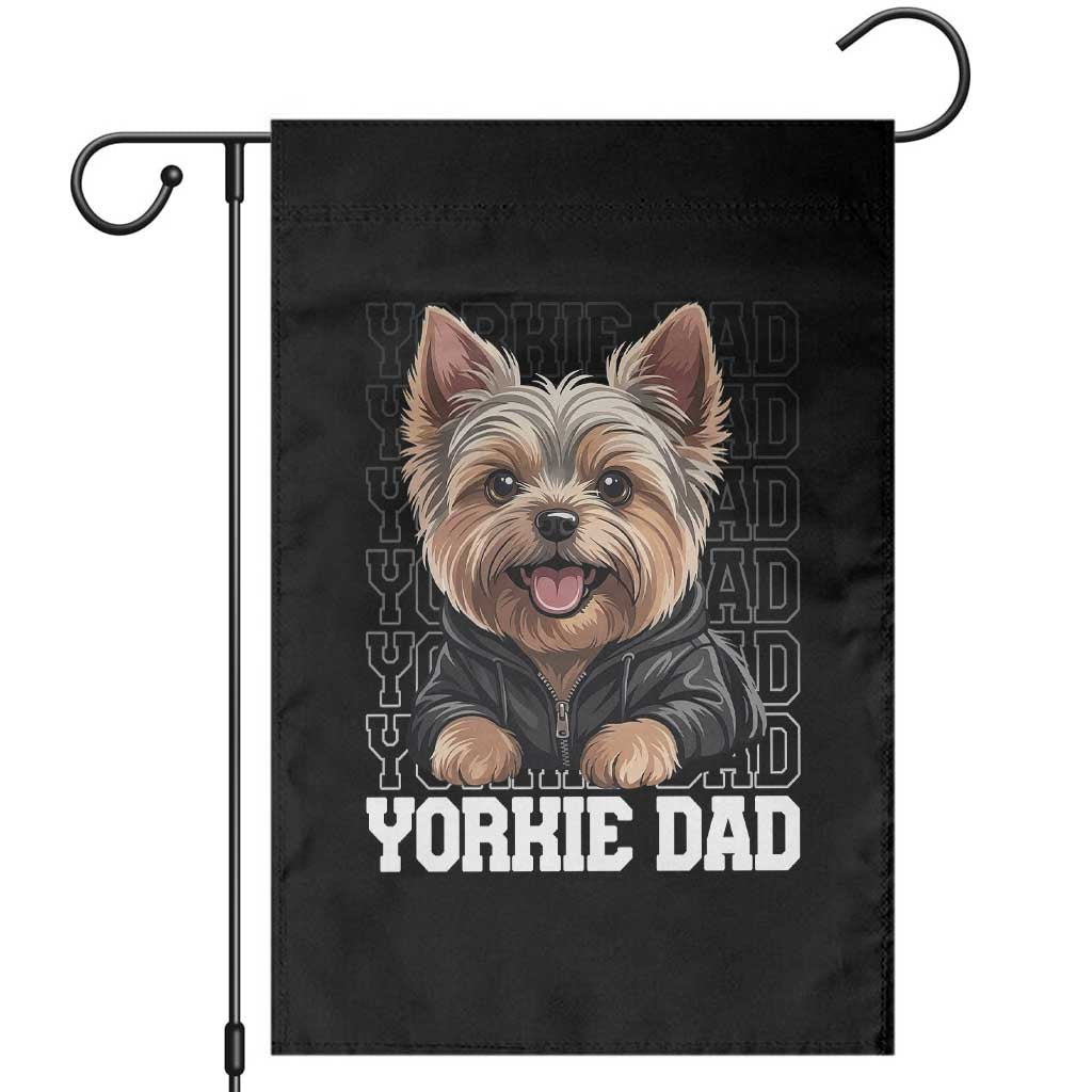 Proud Yorkshire Terrier Dad Garden Flag Fathers Day Dog Lover Gift