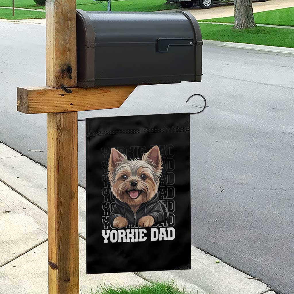 Proud Yorkshire Terrier Dad Garden Flag Fathers Day Dog Lover Gift