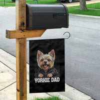Proud Yorkshire Terrier Dad Garden Flag Fathers Day Dog Lover Gift